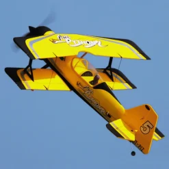 Dynam Pitts Python Model 12 Yellow 4S RC Aerobatic 3D Sport Biplane