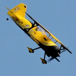 Dynam Pitts Python Model 12 Yellow 4S RC Aerobatic 3D Sport Biplane
