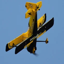 Dynam Pitts Python Model 12 Yellow 4S RC Aerobatic 3D Sport Biplane