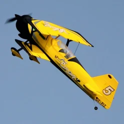 Dynam Pitts Python Model 12 Yellow 4S RC Aerobatic 3D Sport Biplane