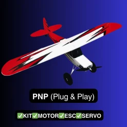 Dynam Primo RC Beginner Trainer Red STOL Bigfoot 4S 1450mm w/ Flaps