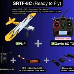 Dynam Primo RC Beginner Trainer Yellow STOL Bigfoot 4S 1450mm w/ Flaps