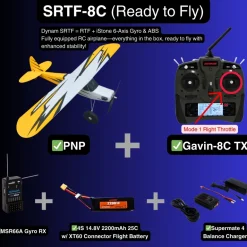 Dynam Primo RC Beginner Trainer Yellow STOL Bigfoot 4S 1450mm w/ Flaps