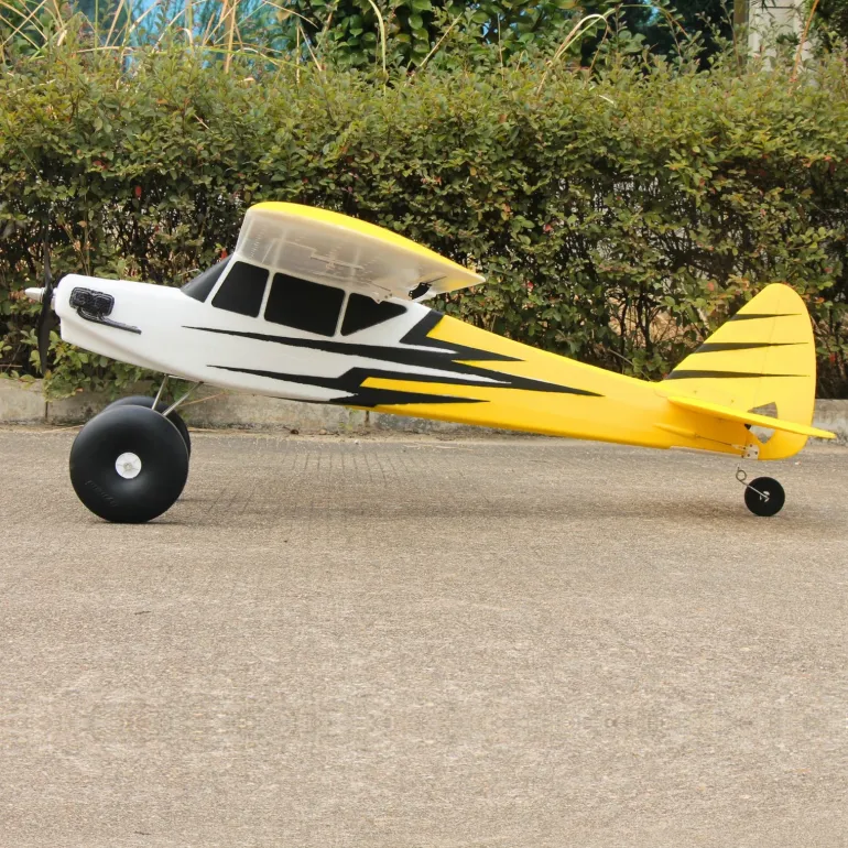 Dynam Primo RC Beginner Trainer Yellow STOL Bigfoot 4S 1450mm w/ Flaps