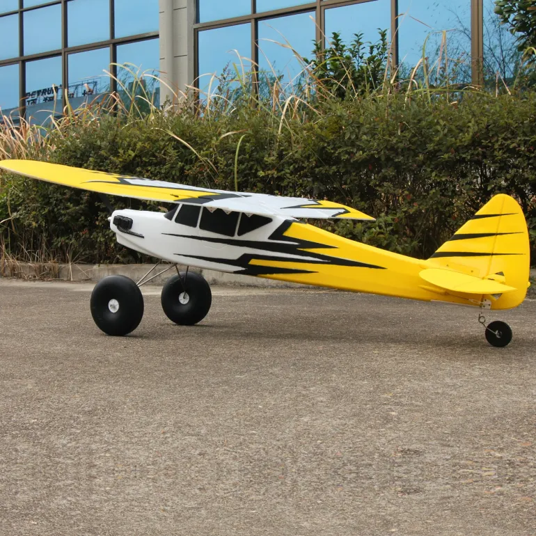Dynam Primo RC Beginner Trainer Yellow STOL Bigfoot 4S 1450mm w/ Flaps