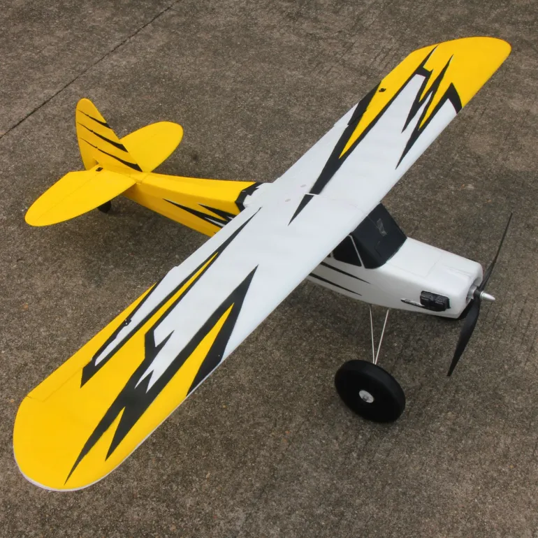 Dynam Primo RC Beginner Trainer Yellow STOL Bigfoot 4S 1450mm w/ Flaps