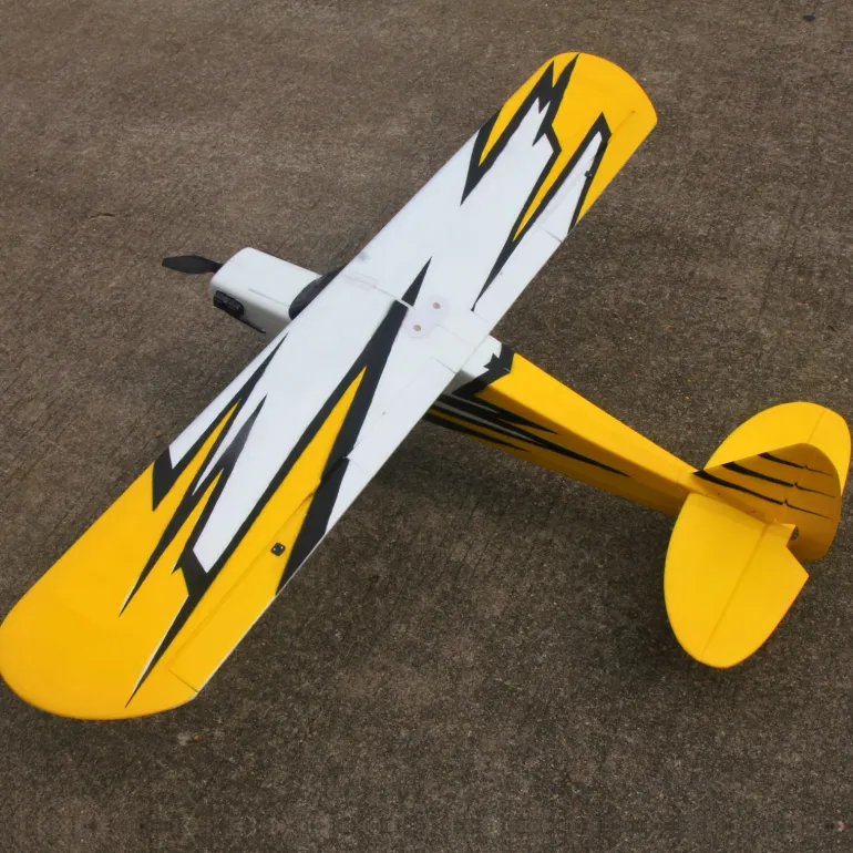 Dynam Primo RC Beginner Trainer Yellow STOL Bigfoot 4S 1450mm w/ Flaps