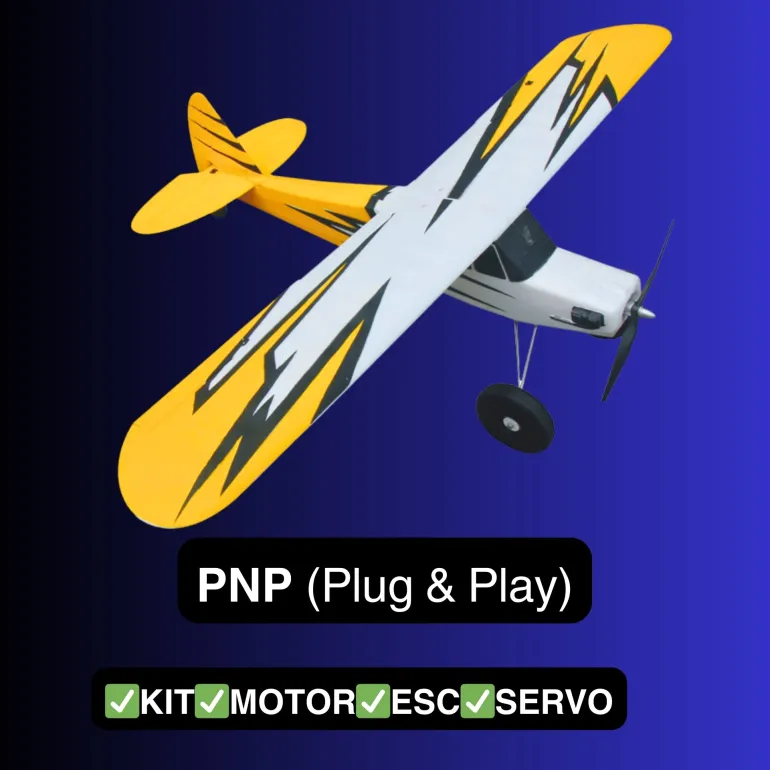 Dynam Primo RC Beginner Trainer Yellow STOL Bigfoot 4S 1450mm w/ Flaps