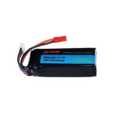 Dynam RC 11.1V 3S 800mAh 25C Lipo Battery w/ JST Connector