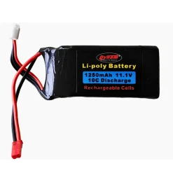 Dynam RC 11.1V 3S 1250mAh Lipo Battery w/ JST Connector