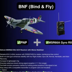 Dynam Supermarine Spitfire V3 RC Warbird Plane 1200mm Wingspan w/ Flaps