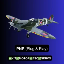 Dynam Supermarine Spitfire V3 RC Warbird Plane 1200mm Wingspan w/ Flaps
