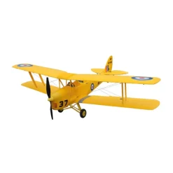 Dynam Tiger Moth DH. 82 V2 Yellow 4S RC Biplane 1300mm Wingspan