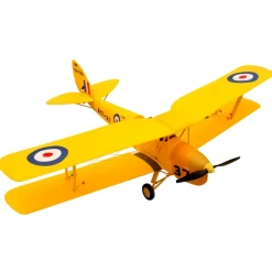 Dynam Tiger Moth DH. 82 V2 Yellow 4S RC Biplane 1300mm Wingspan