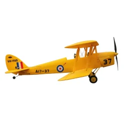 Dynam Tiger Moth DH. 82 V2 Yellow 4S RC Biplane 1300mm Wingspan