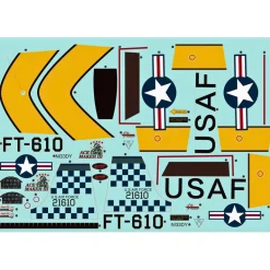 Dynam T-33 Shooting Star F80 Waterslide Decal