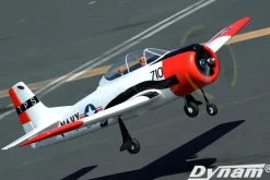 Dynam T-28 Trojan V2 Red 4S RC Warbird Plane 1300mm w/ Flaps