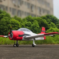 Dynam T-28 Trojan V2 Red 4S RC Warbird Plane 1300mm w/ Flaps