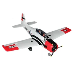 Dynam T-28 Trojan V2 Red 4S RC Warbird Plane 1300mm w/ Flaps