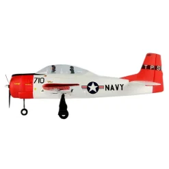 Dynam T-28 Trojan V2 Red 4S RC Warbird Plane 1300mm w/ Flaps