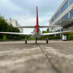 Dynam T-28 Trojan V2 Red 4S RC Warbird Plane 1300mm w/ Flaps