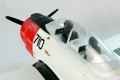 Dynam T-28 Trojan V2 Red 4S RC Warbird Plane 1300mm w/ Flaps
