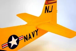 Dynam T-28 Trojan V2 Yellow 4S RC Warbird Plane 1300mm w/ Flaps