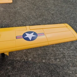 Dynam T-28 Trojan V2 Yellow 4S RC Warbird Plane 1300mm w/ Flaps