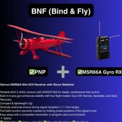 Dynam Waco YMF-5D V2 Red 4S RC Biplane 1300mm 51