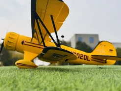 Dynam Waco YMF-5D V2 Yellow 4S RC Biplane 1300mm 51" Wingspan