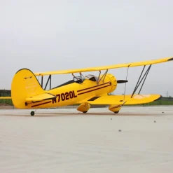 Dynam Waco YMF-5D V2 Yellow 4S RC Biplane 1300mm 51