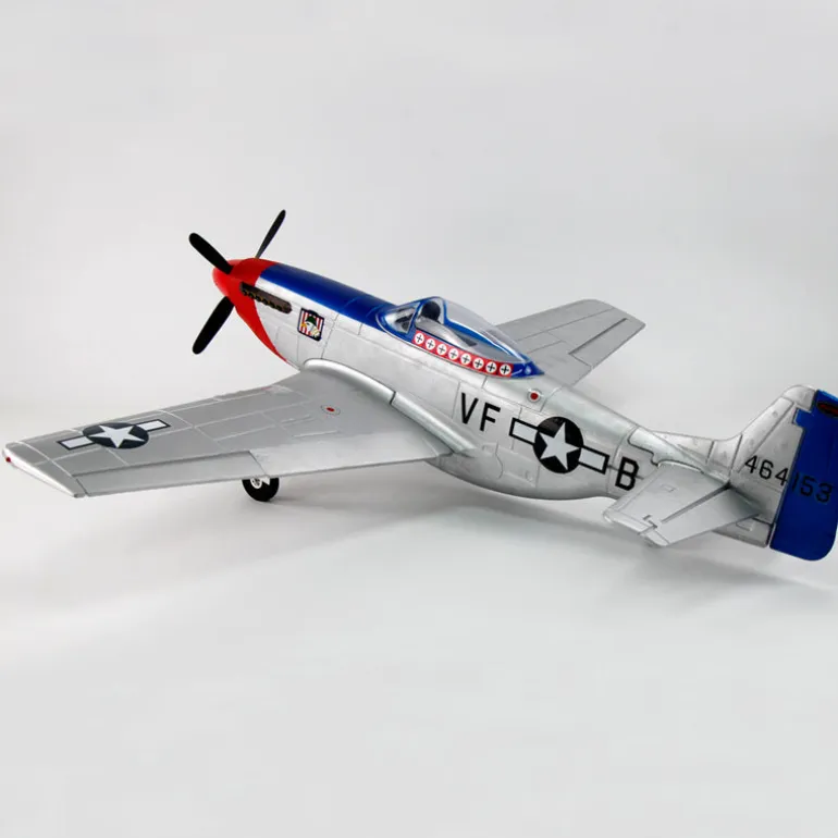 EU/AU/CA Stock Only! Dynam P-51 Mustang V2 Fred Glover RC Warbird Plane 1200mm 47" Wingspan w/ Flaps