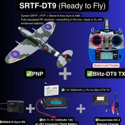 EU Only! Dynam Mini Spitfire V2 900mm Wingspan 3S RC Warbird Plane - SRTF