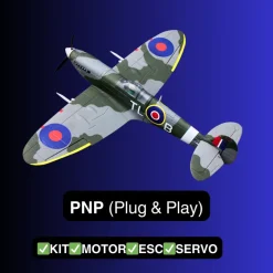 EU Only! Dynam Mini Spitfire V2 900mm Wingspan 3S RC Warbird Plane - SRTF