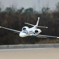 EU Stock Only! Dynam Cessna 550 Turbo Jet V2 White 4S Twin 64mm EDF RC Jet w/ Flaps