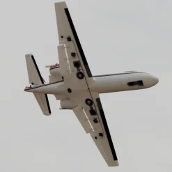 EU Stock Only! Dynam Cessna 550 Turbo Jet V2 White 4S Twin 64mm EDF RC Jet w/ Flaps