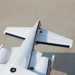 EU Stock Only! Dynam Cessna 550 Turbo Jet V2 White 4S Twin 64mm EDF RC Jet w/ Flaps