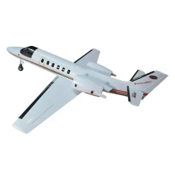 EU Stock Only! Dynam Cessna 550 Turbo Jet V2 White 4S Twin 64mm EDF RC Jet w/ Flaps