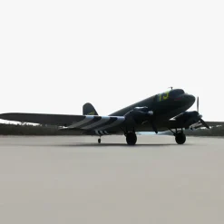 EU Stock Only! Dynam C-47 Skytrain V2 Green RC Warbird Plane 1500mm 59" Wingspan