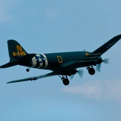 EU Stock Only! Dynam C-47 Skytrain V2 Green RC Warbird Plane 1500mm 59