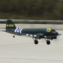 EU Stock Only! Dynam C-47 Skytrain V2 Green RC Warbird Plane 1500mm 59