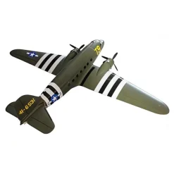 EU Stock Only! Dynam C-47 Skytrain V2 Green RC Warbird Plane 1500mm 59