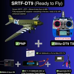EU Stock Only! Dynam C-47 Skytrain V2 Green RC Warbird Plane 1500mm 59