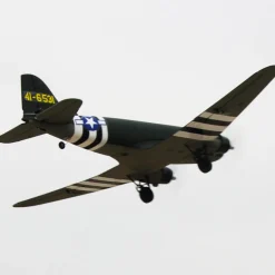 EU Stock Only! Dynam C-47 Skytrain V2 Green RC Warbird Plane 1500mm 59