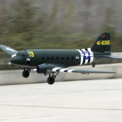 EU Stock Only! Dynam C-47 Skytrain V2 Green RC Warbird Plane 1500mm 59