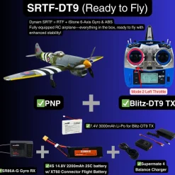 EU Stock Only! Dynam Hawker Tempest V2 4S RC Warbird Plane 1250mm 49