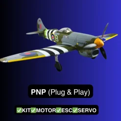 EU Stock Only! Dynam Hawker Tempest V2 4S RC Warbird Plane 1250mm 49