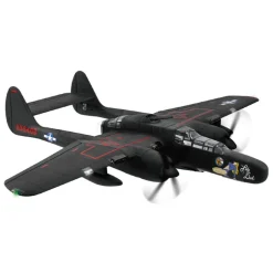 EU Stock Only! Dynam P-61 Black Widow 4S Twin Engine RC Warbird Plane 1500mm w/ Flaps
