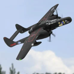 EU Stock Only! Dynam P-61 Black Widow 4S Twin Engine RC Warbird Plane 1500mm w/ Flaps