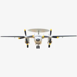 🌟🎉 New Release! Dynam E-2C Hawkeye AEW 1500mm Twin-Engine 360° Rotating Radar RC Scale Airplane